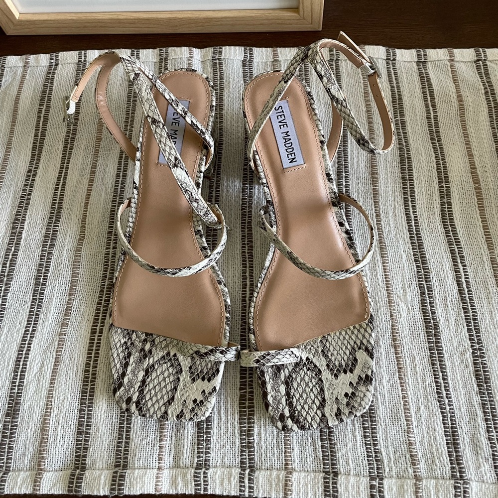 Snake print Steve Madden heels